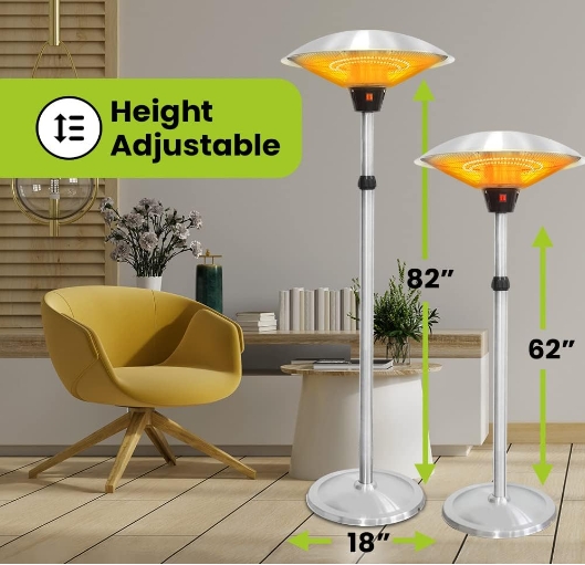 Recessed infrared ceiling heater